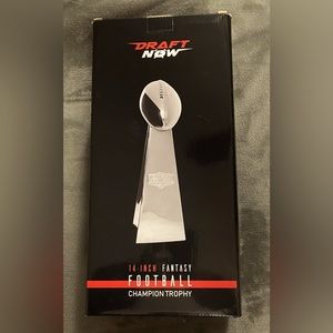 Draft Now, Fantasy Football Championship Trophy, Large 14 inches